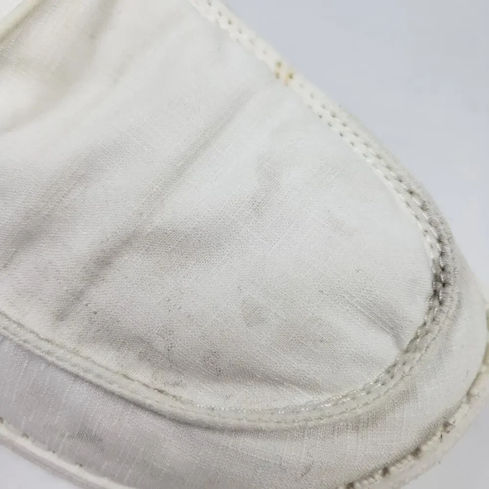 Hey Dude Wendy Womens Size 8 Silk Moon White Slip On Casual Loafer Shoes